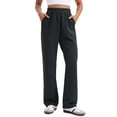 thumbnail image 1 of Pantalones deportivos CRZ YOGA SoftAura de pierna ancha para mujer, color negro, talla XS, 1 of 5