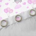 thumbnail image 4 of Erosebridal Baby Elephant Blackout Curtains for Girls, Pink Balloons Window Curtains Pack of 2 (38x45 Each), 4 of 6