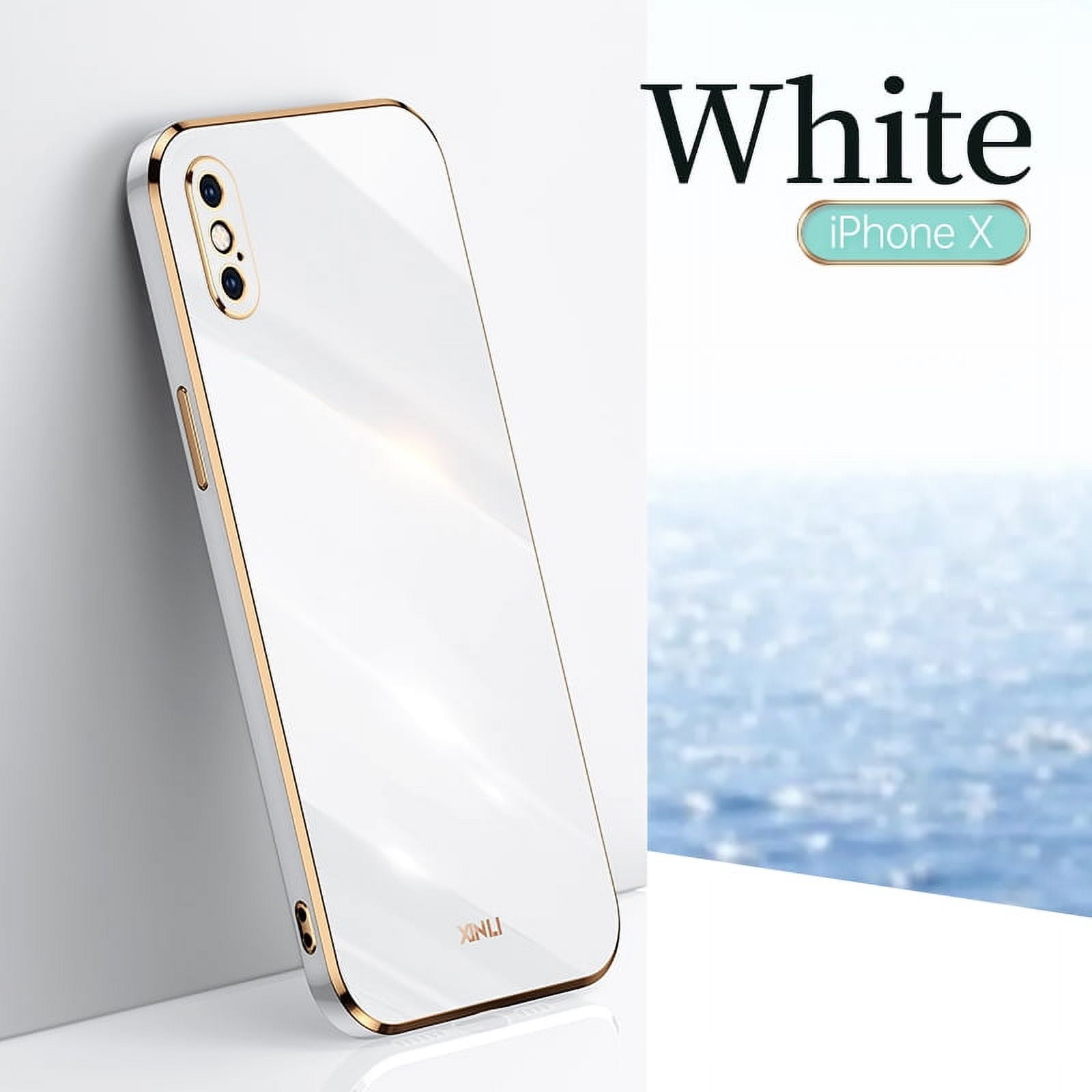 Cute Case for Apple iPhone XR, iPhone XR Cover Case 6.1 Inch, Durable Silicone Case, Slim Fit Lightweight Thin Cover, Sturdy Anti-Scratch Protective Nice Phone Case (White)