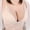 Khaki, variant on Plus Size Sports bras for Women Wireless Fashion Solid Color Steel Rings Lace Pad Gathering Camisole Integrated Type Daily Bra