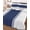 Blue, variant on Gray Solid Color Texture Twin Size Down Alternative Comforter, Lightweight Comforter Quilt Bedding Set with Pillow Shams Simple Grey Stripes All Seasons Bed Comforter Duvet Insert 68"x86"