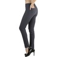 thumbnail image 3 of ToBeInStyle Women's Seagull Waist Skinny Ponte Leggings, 3 of 6