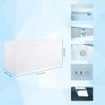 thumbnail image 6 of Commercial Freezer, Chest Freezer Fridge with Removable Baskets, Adjustable Wheels and Thermostat, Safety Locks, R600A Refrigerant, 6 of 7
