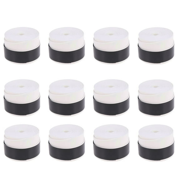 Weiweiguan 12 Pcs Surgrippes de Raquette Antidérapantes Surgrippes de Raquette de Tennis Bande Anti-Transpiration Rubans de Prise