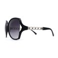 thumbnail image 3 of Mod Womens Exposed Lens Thick Chain Arm Butterfly Sunglasses Black Smoke, 3 of 4