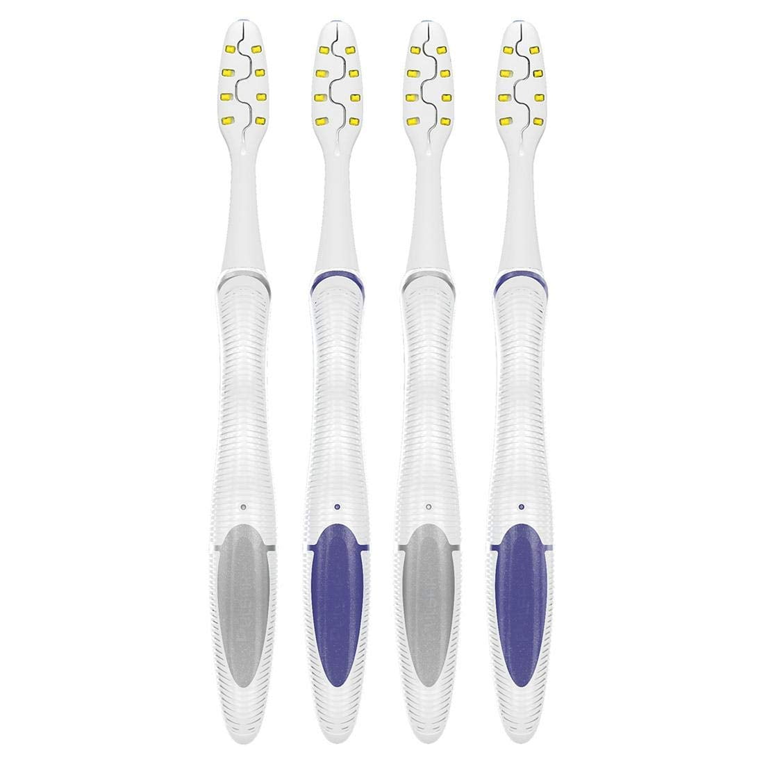 Oral-B Pulsar Vibrating Bristles Toothbrush, Medium, 4 Pack (Colors May Vary)