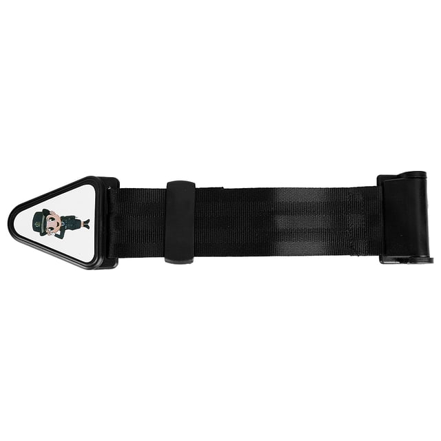 Cinturón de seguridad universal para niños con clip de ajuste cómodo y protector (negro)