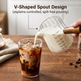 thumbnail image 5 of Glass 6 oz Espresso Shot Cup with Handle, V-Shaped Spout for Coffee, Milk and Syrups, 5 of 7