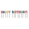 Pick Letter Sets 3" Candles Happy Birthday Brights