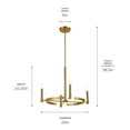 thumbnail image 3 of 52426BNB Kichler Lighting Tolani - 4 Light Chandelier-20.25 Inches Tall and 26 Inches Wide-Brushed Natural Brass Finish, 3 of 6