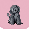 thumbnail image 4 of Inktastic Curious Black Doodle Boys or Girls Baby Bib, 4 of 4