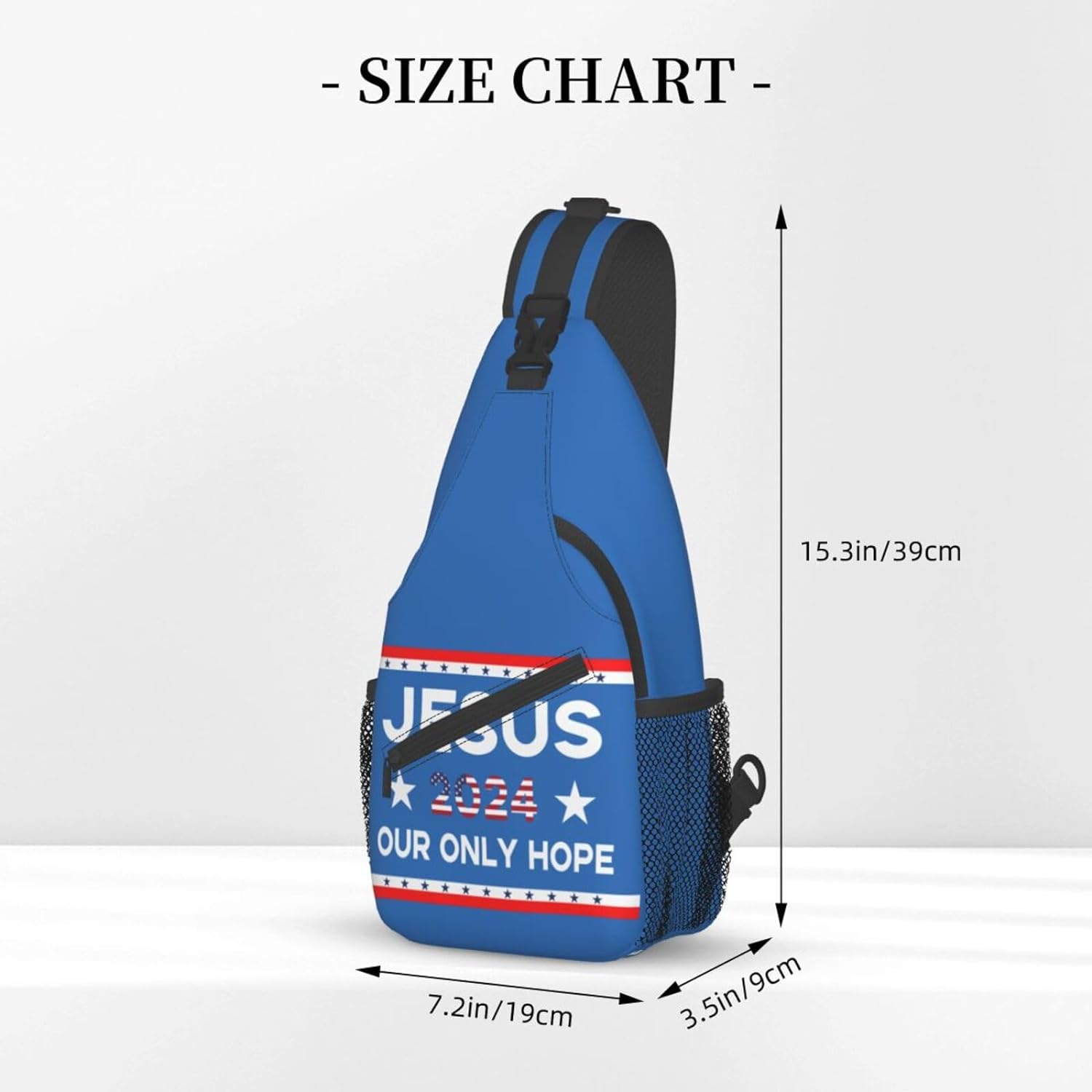 Jesus 2024 Our Only Hope Sling Bag Crossbody Hiking Travel Chest Bags Backpack Shoulder Daypack for Women Men