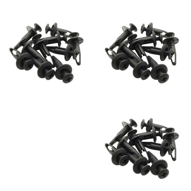 Transemion Pack of 50 Plastic Rivet Replaced Parts Easily Use Bumper Fastener Fixing Fasteners Convenient Craftsmanship Doors Clips 3Set