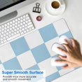 thumbnail image 4 of Optimize Your Workflow with Our Anti-Slip Pastel Checkered Mouse Pad - Cute Boho Aesthetic Ideal for Computer & Laptop, Perfect for Home Office, 31.5x11.8in., 4 of 7