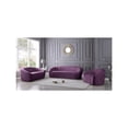 thumbnail image 4 of Meridian Furniture Riley Purple Velvet Sofa, 4 of 8