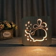thumbnail image 3 of Rawiri Luces 3D de madera, luces nocturnas con luz cálida de animales, regalos de ambiente decorativos, 3 of 5