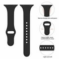thumbnail image 3 of ALMNVO 3Pack Sport Slim Silicone Bands Compatible with Apple Watch Bands 40mm 41mm 38mm 42mm 44mm 45mm for Women Men, Soft Silicone Sport Bands Replacement Wristbands for iWatch SE Series 8 7 6 5 4 3, 3 of 7