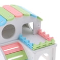 thumbnail image 4 of Colorful Hamster Hideout House, Gerbil Villa Living Hut Cabin for Syrian Hamster, Dwarf Hamster, Chinchilla, Mouse, Gerbil and Small Animals, 4 of 9
