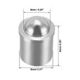 thumbnail image 2 of Uxcell 8mm Dia Door Closet Ball Catch Latch Catcher Stainless Steel 2 Pack, 2 of 5