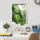 thumbnail image 4 of Adhesivo de pared con diseño de hojas de monstera en 3D, plantas verdes, vista a la jungla, vinilo autoadhesivo, decoración artística, calcomanías murales., 4 of 9
