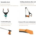 thumbnail image 4 of 32" Foldable Reacher Grabber, Long Handy Assist Tool, Flexible Lightweight Trash Grabber, Garbage Picker Upper Tool, Garbage Claw Trash Picker (Orange), 4 of 7