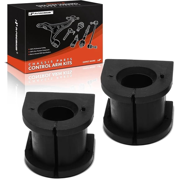 A-Premium 2 x Rear Sway Bar Bushing Kit, Compatible with Mitsubishi Outlander 2007-2013, Lancer 2008-2017