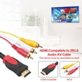 thumbnail image 5 of Convertidor de adaptador de cable de audio AV compatible con HDMI a 3RCA para TV Box, 5 of 5