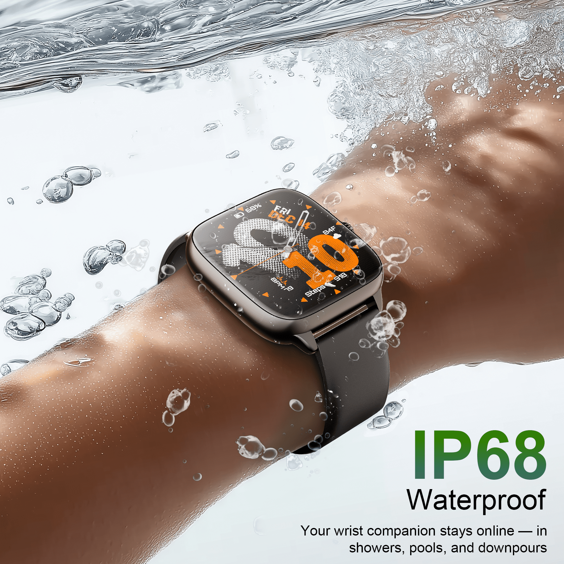 STA Smartwatch – Fitness and Sleep Tracker with 1.72" HD Display, Precise GPS, Call and Messaging, 24/7 Sleep Monitoring, 100+ Professional Sports Modes, Ideal for Sleep and Sports
