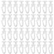 thumbnail image 2 of 50 ganchos de plástico para riel de cortina, accesorios para riel de cortina deslizante, riel flexible para ventanas, montaje en techo, sistema de polea simple., 2 of 5