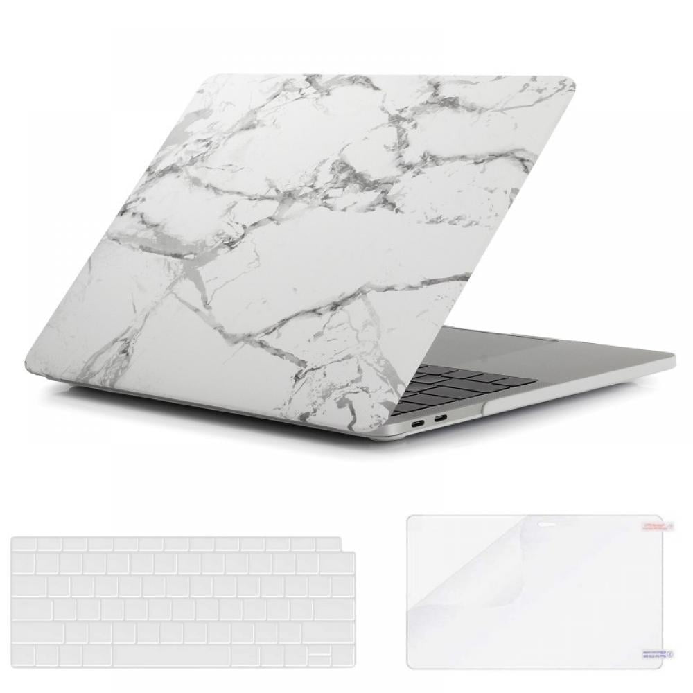 Plastic Laptop Case Hard Shell & Keyboard Cover & Screen Protector Compatible for Apple MacBook Air MacBook Air 13 Inch Case 2020 2019 2018 Release A2337 M1 A2179 A1932 MacBook Air 2020 Case Clear 
