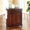 thumbnail image 5 of Crosley Furniture Wood Portable Kitchen Cart in Mahogany/Black, 5 of 7