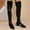 Black, variant on Babysbule Boots for Women Winter Fall/Winter Candy Low Heel Patent Leather Side Zip Tall Over-the-Knee Boots