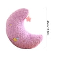 thumbnail image 2 of Plush Moon Stuffed Animal Toy, Soft Yellow Moon Plushie With Star Decor, For Kids, Bedroom Decor, Nursery Accent, Cuddling Companion, 2 of 5