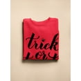 thumbnail image 3 of Trick Or Treat Quote Sweatshirt Men -Image by Shutterstock, Male Medium, 3 of 4