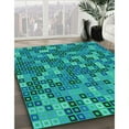 thumbnail image 2 of Ahgly Company Indoor Round Patterned SpringGreen Area Rugs, 5' Round, 2 of 6