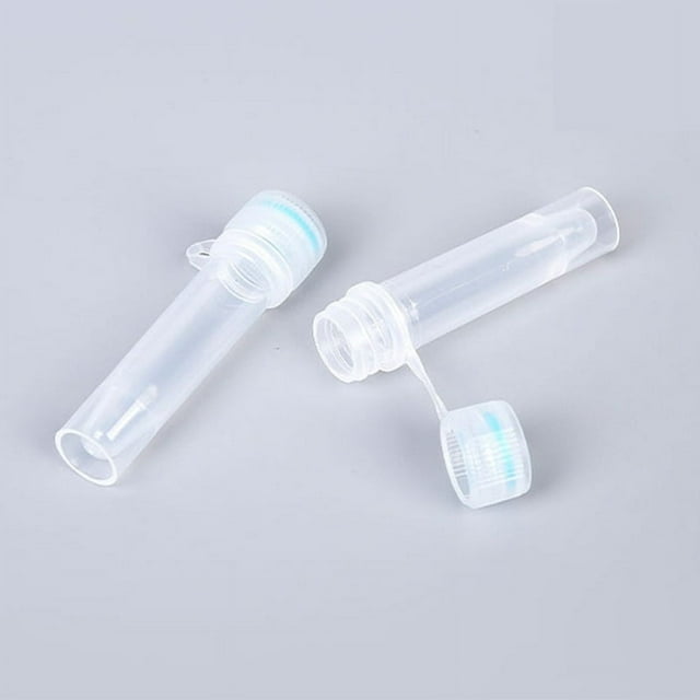 Tubes d'Échantillonnage Autoportants avec Couvercles Attachés, Stériles, Semi-Transparents Marron