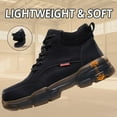 thumbnail image 4 of LAoutun Work Boots for Men Lightweight Steel Toe Shoes Comfortable Construction Work Shoes Black, 4 of 6