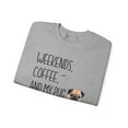thumbnail image 3 of Weekends, Coffee, and My Pug Sweatshirt Image of Pug, 3 of 4