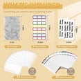 thumbnail image 3 of Onlyesh Budget Envelopes For Budgeting Organizer For 28Pcs Budget With Envelopes 6 Ring Saving (White), 3 of 4