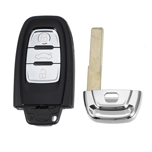 Unique Bargains 3 botones Key Fob Case Keyless Entry Remote Key Shell para Audi A4 A5 S5 Q5 con Blade No Chip