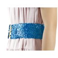 thumbnail image 4 of Women's Sparkly Glitter Sequin Wide Stretch Elastic Belt Accessory, 4 of 6