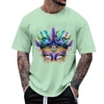 thumbnail image 1 of Tops para hombre, blusas y camisas de manga corta con cuello redondo para hombre, camisetas casuales con estampado de moda para hombre, blusa de manga corta, blusa de poliéster para hombre., 1 of 5