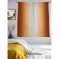 thumbnail image 4 of Sheer Curtains 72 Inches Long, Dark Burnt Orange Ombre Light Filtering Window Curtains for Living Room, Modern Grey Gradient Farmhouse Art Rod Pocket Voile Sheer Curtain Drapes, 52"W x 72"L, 2 Panels, 4 of 8