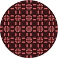 thumbnail image 1 of Ahgly Company Machine Washable Indoor Round Transitional Dark Scarlet Red Area Rugs, 5' Round, 1 of 7