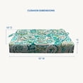 thumbnail image 6 of Geneva Paisley Turquoise Essentials Square Seat Cushion (2-Pack), 6 of 8