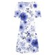 thumbnail image 5 of Vestido Corto para las Mujeres Cuello Redondo Manga Corta Impresa Suéter, Moda Casual Estilo Línea, 5 of 5