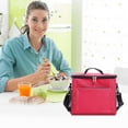 thumbnail image 2 of Jikolililili Insulated Lunch Bag Reusable Large Lunch Box for Men/Women, Leakproof Cooler Tote Portable Lunch Bag with Adjustable Shoulder Strap (Red), 2 of 6
