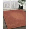 thumbnail image 2 of Ahgly Company Indoor Round Patterned Bright Orange Area Rugs, 4' Round, 2 of 6