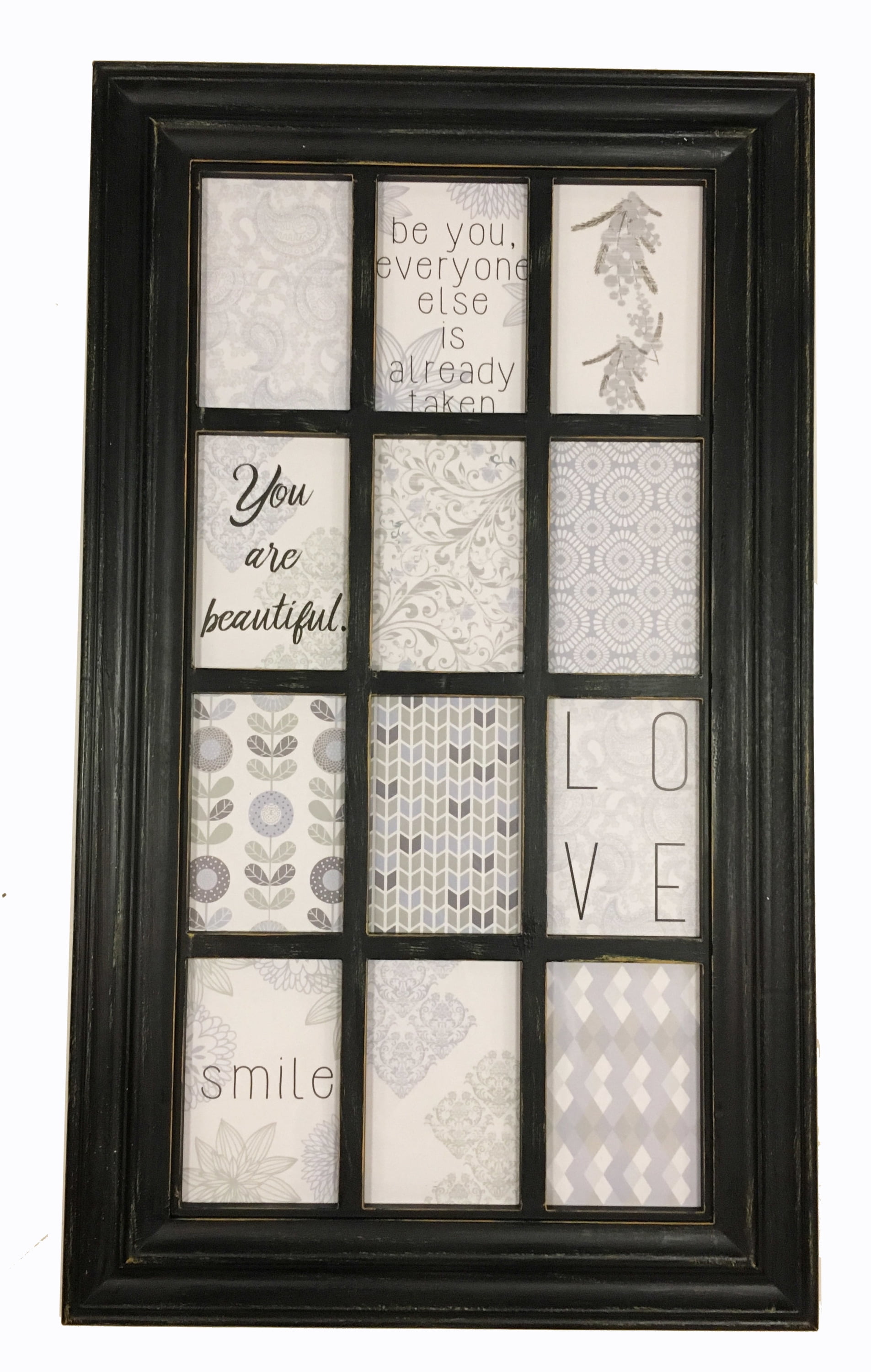Melannco Black 12 Opening 29 Inch By X 17 Window Photo Collage