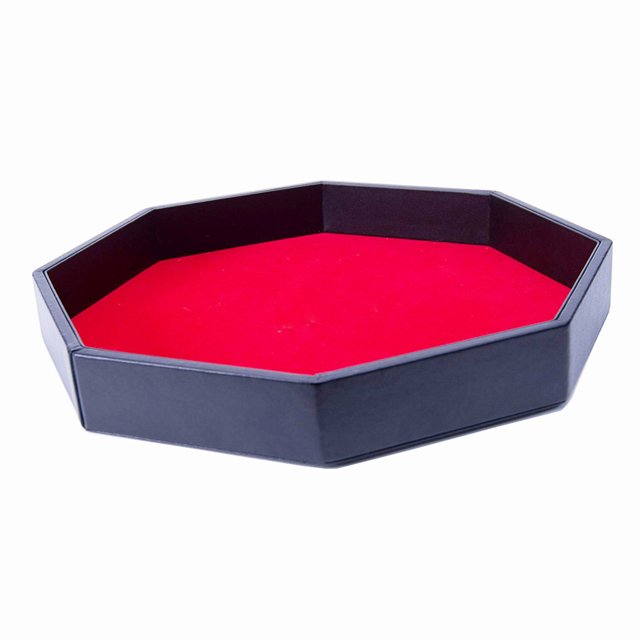 Monstrate Bandeja de almacenamiento de dados, decoraciones para mesa, tablero de escritorio hecho a mano, regalo de monedas, accesorios Catchall, Jardín y Patio
